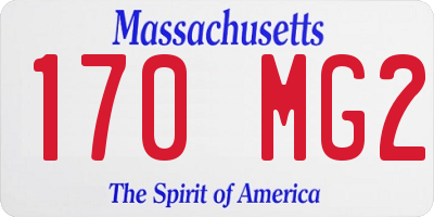MA license plate 170MG2