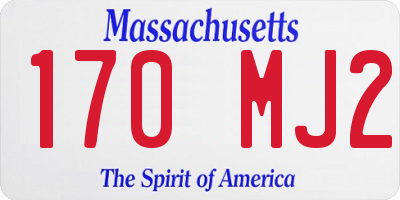 MA license plate 170MJ2