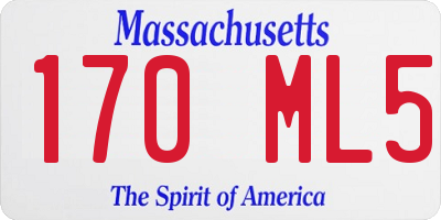MA license plate 170ML5