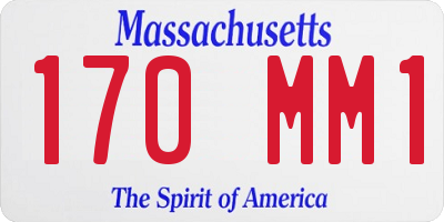 MA license plate 170MM1