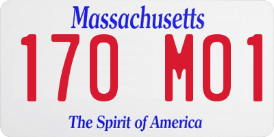 MA license plate 170MO1