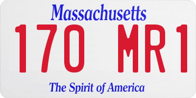 MA license plate 170MR1