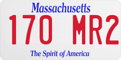 MA license plate 170MR2