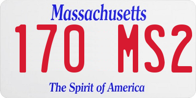 MA license plate 170MS2