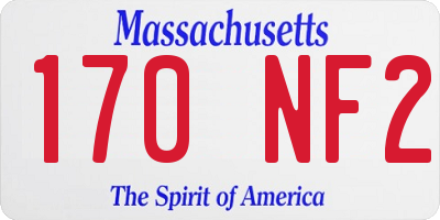 MA license plate 170NF2