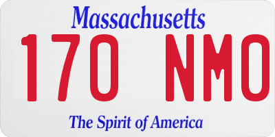 MA license plate 170NM0