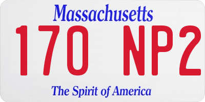 MA license plate 170NP2