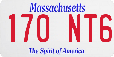 MA license plate 170NT6