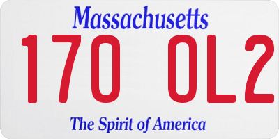MA license plate 170OL2