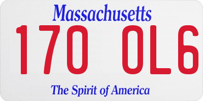 MA license plate 170OL6