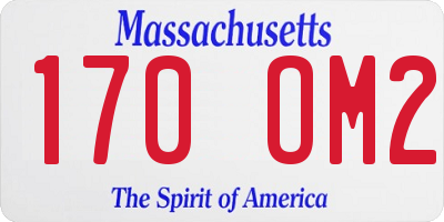 MA license plate 170OM2