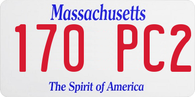 MA license plate 170PC2
