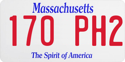 MA license plate 170PH2