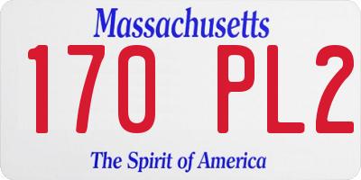 MA license plate 170PL2