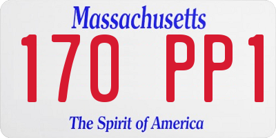 MA license plate 170PP1