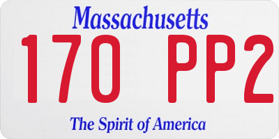 MA license plate 170PP2