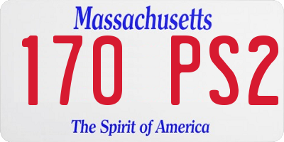 MA license plate 170PS2
