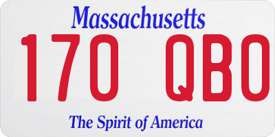 MA license plate 170QB0