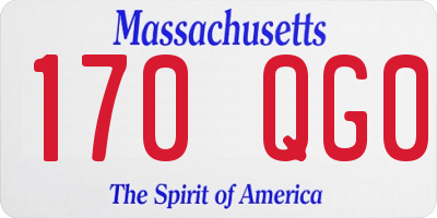 MA license plate 170QG0