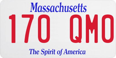 MA license plate 170QM0