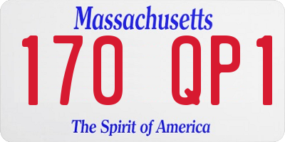 MA license plate 170QP1