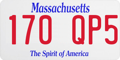 MA license plate 170QP5