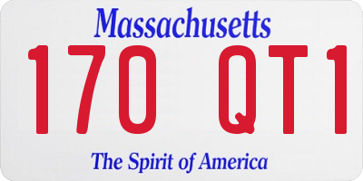 MA license plate 170QT1