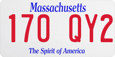 MA license plate 170QY2