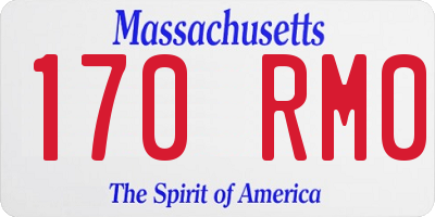 MA license plate 170RM0