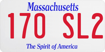 MA license plate 170SL2