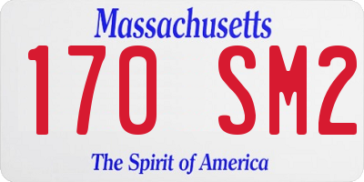 MA license plate 170SM2