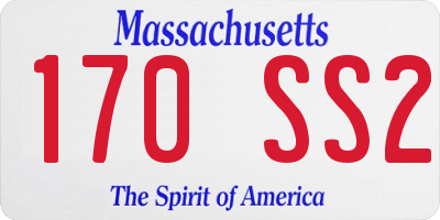 MA license plate 170SS2