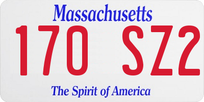MA license plate 170SZ2