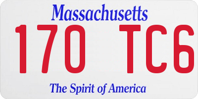MA license plate 170TC6
