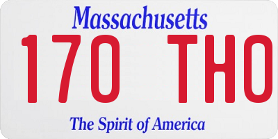 MA license plate 170TH0