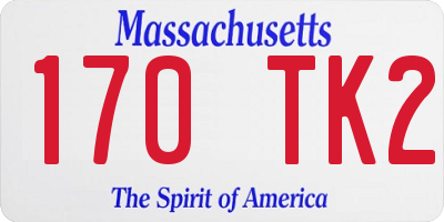 MA license plate 170TK2