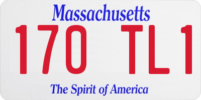 MA license plate 170TL1