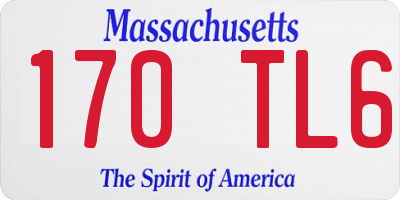 MA license plate 170TL6