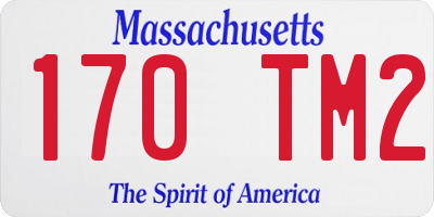 MA license plate 170TM2
