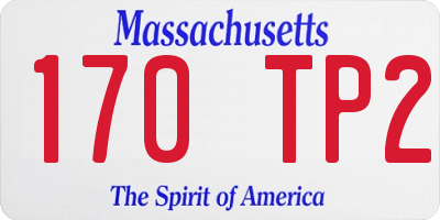 MA license plate 170TP2