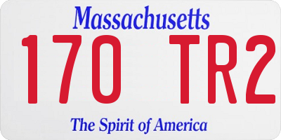 MA license plate 170TR2