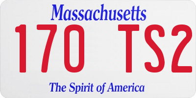 MA license plate 170TS2