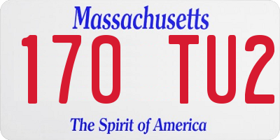 MA license plate 170TU2