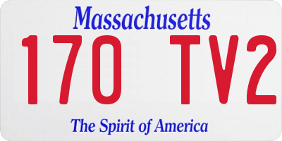 MA license plate 170TV2
