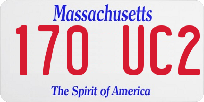 MA license plate 170UC2
