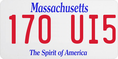 MA license plate 170UI5