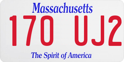 MA license plate 170UJ2
