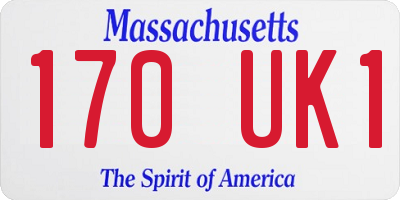 MA license plate 170UK1