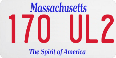 MA license plate 170UL2