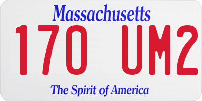 MA license plate 170UM2